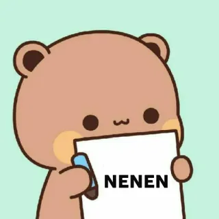 🐻 NENEN bear, animal, cute, cartoon telegram sticker