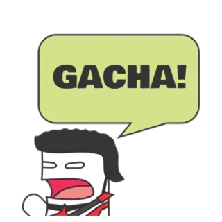 🎸 GACHA! 가챠, 만화, 스티커, 캐릭터, 게임, 애니메이션 telegram sticker