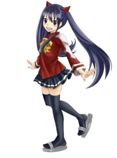 😀 Wendy Marvell Fairy Tail Anime, Fairy Tail, Wendy Marvell, Cartoon, Illustration telegram sticker