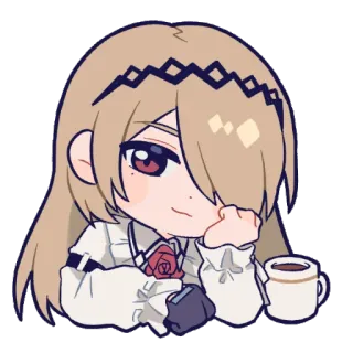 😊 anime, chibi, kawaii, cute, manga, girl telegram sticker