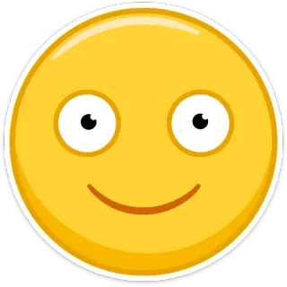 🙂 絵文字, 笑顔, ハッピー, 漫画 telegram sticker