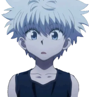 😧 Killua Zoldyck Hunter x Hunter アニメ, キルア, キルア=ゾルディック, HUNTER×HUNTER, 漫画 telegram sticker