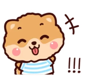 😅 pies, kreskówka, zwierzę, słodki, emoji, naklejka telegram sticker