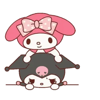 😊 Kuromi kuromi, sanrio, anime, dibujos animados, mono telegram sticker