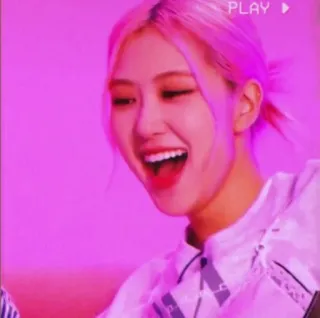 📷 PLAY brincar, rosa, rosa, K-pop, música, vídeo whatsapp sticker