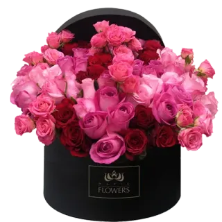 🌹 Nadia Flowers ดอกไม้, ดอกกุหลาบ, ช่อดอกไม้, ของขวัญ, กล่องดำ, Nadia Flowers, การจัดดอกไม้, โรแมนติก whatsapp sticker