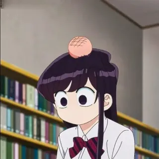 💈 Komi Shouko Komi Can't Communicate Аниме, Девушка, Милая, Komi can't communicate, Коми Сёко, Школьница telegram sticker
