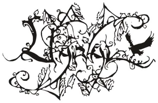 😴 LARK ptak, kruk, kwiatowy, liście, natura telegram sticker