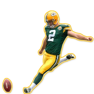👟 sepak bola, olahraga, atlet, penendang, Green Bay Packers, NFL, tim, pemain telegram sticker