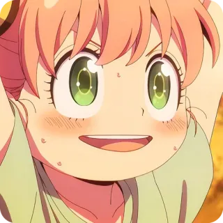 🙂 Anya Forger Spy × Family Anime, Criança, Menina, Fofo/a, Desenho animado, Spy x Family, Anya, Forger telegram sticker