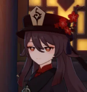 👻 Hu Tao Genshin Impact 动漫, 游戏, 角色, 原神, 胡桃 telegram sticker