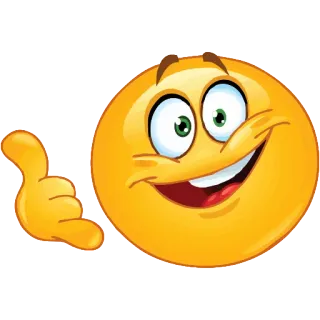 📞 Emoji, Ruf mich an, Geste, Kommunikation, Gelb, Lächeln telegram sticker