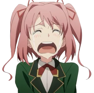 😭 Anime, weinend, traurig, Mädchen, emotional, Tränen whatsapp sticker