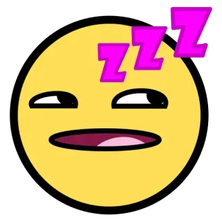 😴 Emoji, Dormire, zzz, Stanco, Assonnato, Cartone animato telegram sticker