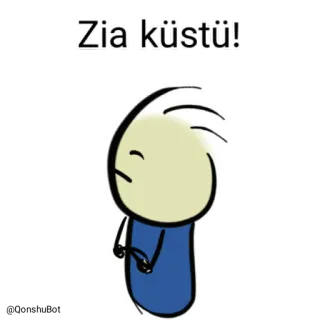 😒 Zia küstü! cartoon, stick figure, sad, upset, person, emotional telegram sticker