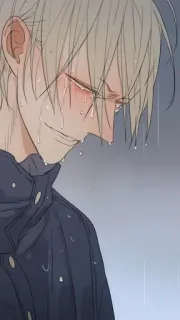 😭 piangere, triste, emozionale, personaggio, pioggia telegram sticker