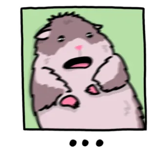 😅 ... хомяк, милый, животное, питомец, мультфильм telegram sticker