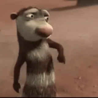 ✌ Buck Ice Age Dessin animé, Animation, Opossum, Mammifère, Buck, L'Âge de glace whatsapp sticker