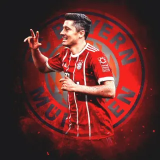 😍 Robert Lewandowski Robert Lewandowski, fútbol, fútbol, Bayern de Múnich, atleta, deportes telegram sticker
