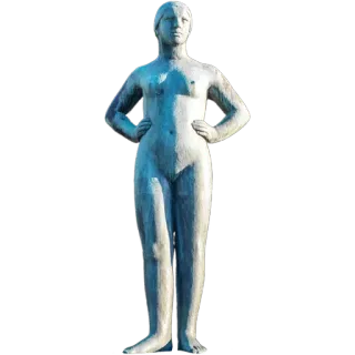 🧍‍♀️ statue, nude, art, sculpture, female, figure, artwork telegram sticker