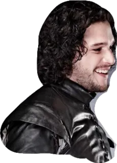 😃 Jon Snow Game of Thrones Jon Snow, Game of Thrones, Kit Harington, Fantasi, Karakter, Aktor whatsapp sticker