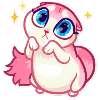 🙏 gato, lindo, pegatina, animal, rosa, kawaii telegram sticker