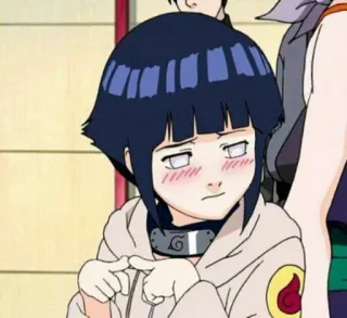 🍥 Hinata Hyuga Naruto Аниме, Ниндзя, Милый, Девушка, Краснеет telegram sticker