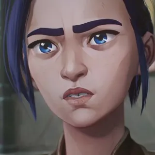 🕳 Vi Arcane Arcane, Vi, Personaggio, Espressione, Netflix telegram sticker