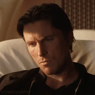 😕 @freetopsticker Sticker, Christian Bale, Meme, Celebridade, Ator whatsapp sticker