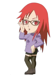 😯 Karin Uzumaki Naruto anime, cartoon, sticker, karin, uzumaki, naruto telegram sticker