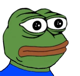 😳 Pepe the Frog Pepe, Grenouille, Meme, Culture web telegram sticker