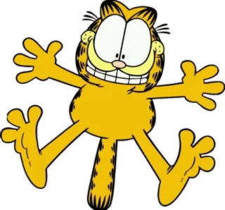 😬 Garfield Garfield, Gato de desenho animado, Gato laranja, Tirinha, Desenho animado telegram sticker