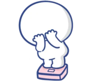 😨 весы, вес, диета, здоровье, фитнес telegram sticker