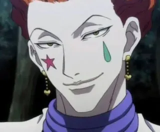 😏 Hisoka Hunter x Hunter Anime, Manga, Payaso, Mago, Villano whatsapp sticker