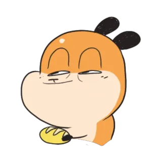 ☺️ Hoạt hình, Động vật, Dễ thương, Minh họa, Màu cam, Nhân vật telegram sticker