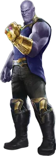 💪 Thanos Thanos, Marvel, Villain, Infinity Gauntlet telegram sticker