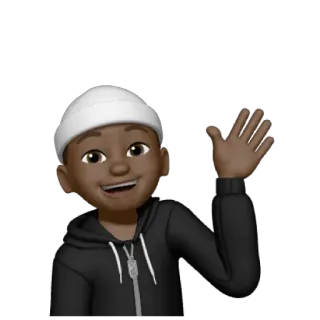 👋 Bitmoji, Avatar, Acenando, Saudação, Pessoa telegram sticker