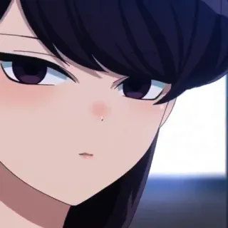 🦋 Komi Shouko Komi Can't Communicate Аниме, Komi Can't Communicate, Коми Сёко, Школьница, Милая, Манга, Красивая, Бесстрастная telegram sticker