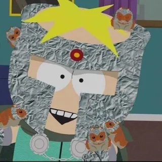 🌟 Butters Stotch South Park Dibujos animados, Comedia, Hámsteres, Sombrero de papel de aluminio, Butters, South Park whatsapp sticker