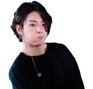 🤢 Jungkook K-Pop, BTS, Jungkook, Sänger, Musik, Idol, Porträt telegram sticker