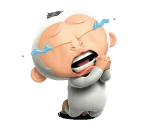 😭 crying, sad, monkey, emotional, cartoon, pleading whatsapp sticker