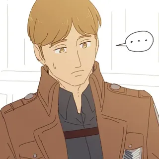 😕 Armin Arlert Attack on Titan anime, personagem, ataque dos titãs, armin arlert telegram sticker