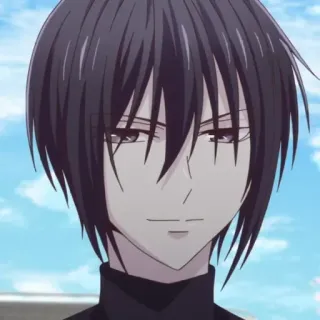 🕸 Yuki Sohma Fruits Basket Anime, Personaggio, Yuki Sohma, Fruits Basket, Bello, Maschio, Carino telegram sticker