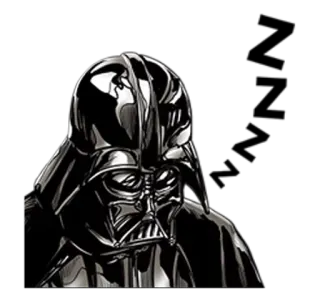😴 Darth Vader Star Wars Dark Vador, Star Wars, Science-fiction, Méchant, Casque, Côté obscur telegram sticker