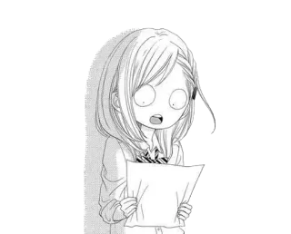 🤗 аниме, манга, мультфильм, в шоке, девушка, удивлена telegram sticker