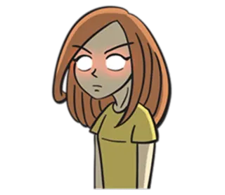 😤 Summer Smith Rick and Morty Dibujos animados, Personaje, Enfadado, Summer Smith, Rick y Morty telegram sticker