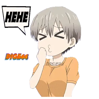 😅 Uzaki Hana Uzaki-chan Wants to Hang Out! HEHE anime, manga, uzaki chan, uzaki hana, cute, funny, hehe, girl telegram sticker