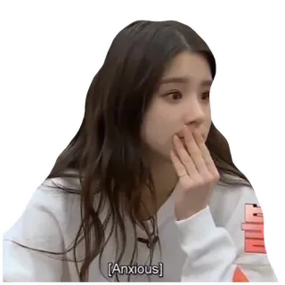 😟 Anxious cemas, khawatir, emosional, orang whatsapp sticker