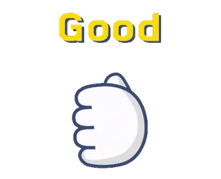 👍 Good いいね, ポジティブ, 同意, ハンドサイン telegram sticker