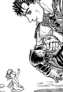 🖤 Guts Berserk anime, manga, guts, fairy, berserk whatsapp sticker